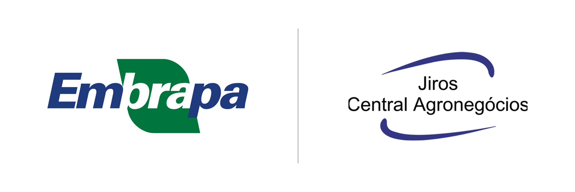 Logos Embrapa e Jiros Central Agronegócios